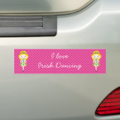 KIDLETS :: Ierse danser blond Bumpersticker (Op auto)