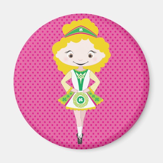 KIDLETS :: Ierse danser blond Magneet (Voorkant)