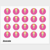 KIDLETS :: Ierse danser blond Ronde Sticker (Vel)