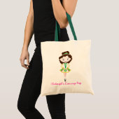 KIDLETS Ierse danseres dansend kastanje bruin haar Tote Bag (Voorkant (product))