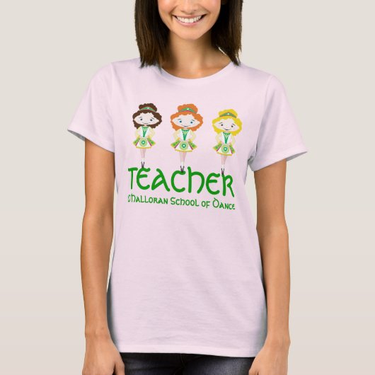 KIDLETS Ierse danseres dansschool leraar T-shirt (Voorkant)