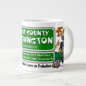 Kidnap Comté de Washington Géant café Mug (Devant droit)