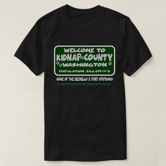 KIDNAP COUNTY T-SHIRT (Design voorkant)