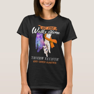 Kidney Cancer Awareness Ribbon Support Giften T-shirt