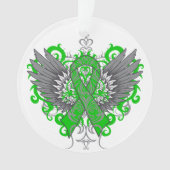 Kidney Cancer Cool Awareness Wings Ornament (voorkant)