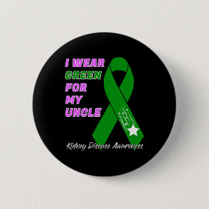 Kidney Disease Awareness Dialysis Transplant Patie Ronde Button 5,7 Cm
