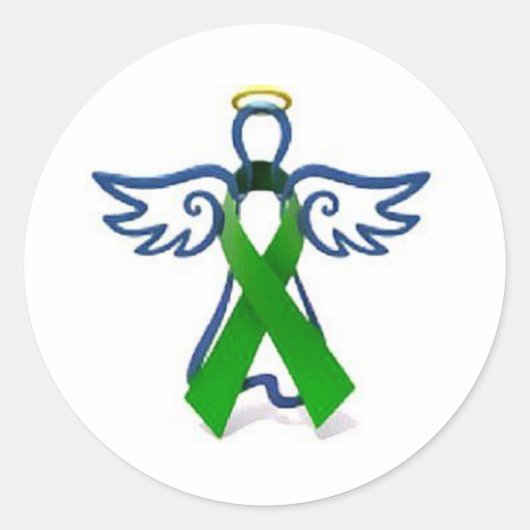 Kidney Donor Angel Ronde Sticker (Voorkant)
