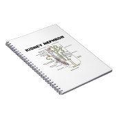 Kidney Nephron (Grijze anatomie Notitieboek (Rechterzijde)