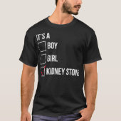 Kidney Stone Funny Checklist Gift T-shirt (Voorkant)