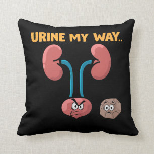 Kidney Stone Survivor Funny Surgery Recovery Humor Kussen
