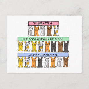Kidney Transplant Anniversary Congratulations Briefkaart