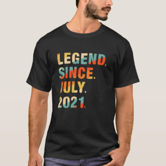Kids 1st Birthday  1 Year Old Legend Since July 20 T-shirt