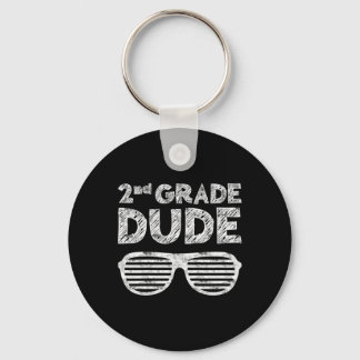 Kids 2nd Grade Dude Second Grade Byck To School  Sleutelhanger