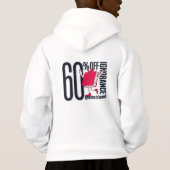 Kids 60%Off Ignorance Bookworm Pullover Hoodie (Achterkant)