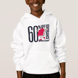 Kids 60%Off Ignorance Bookworm Pullover Hoodie