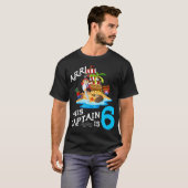 Kids 6 Year Old Pirate Birthday Boy This Captain T-shirt (Voorkant volledig)