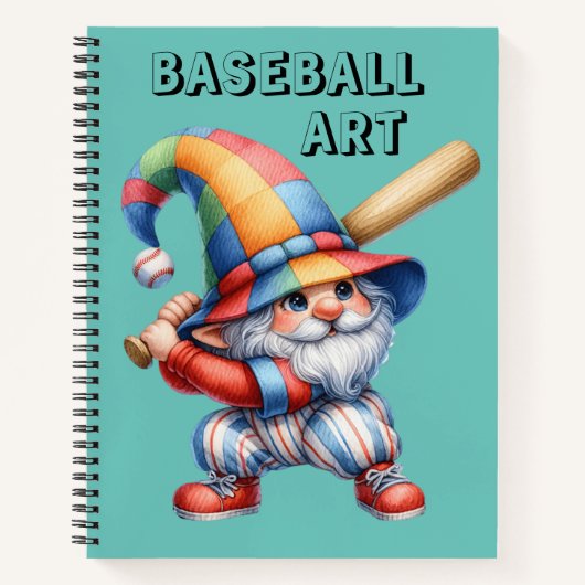 Kids Baseball Sketch  Notitieboek (Voorkant)