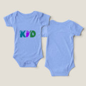 Kid's Bella+Canvas Infant Tri-blend One Piece (Ontwerp Voorkant & Achterkant)