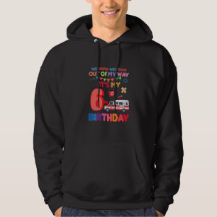 Kids Birthday Ambulance Theme Out of My Way It's M Hoodie