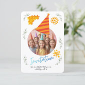 Kids Birthday Invitation Template – Customizable P (Debout devant)