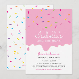 KIDS BIRTHDAY PARTIJTcake frommelt sprinkles Kaart