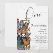 Kids Birthday Party Kaart (Voorkant / Achterkant)