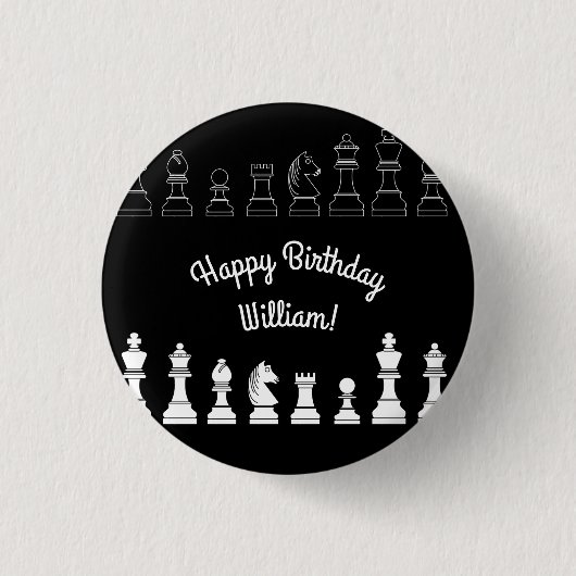 Kids Birthday Party Ronde Button 3,2 Cm (Voorkant)