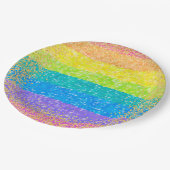 Kids Birthday - Rainbow Papieren Bordje (Gekanteld)