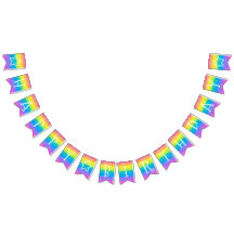 Kids Birthday Rainbow Party Banner