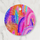 Kids Birthday Rainbow Party Design Bedankjes Labels (Achterkant)