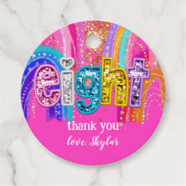 Kids Birthday Rainbow Party Design Bedankjes Labels