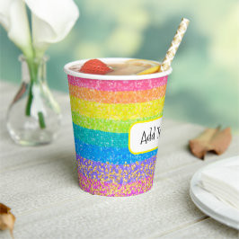 Kids Birthday - Rainbow Party Design Papieren Bekers