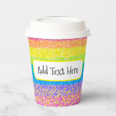 Kids Birthday - Rainbow Party Design Papieren Bekers (Links)