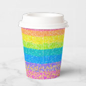 Kids Birthday - Rainbow Party Design Papieren Bekers (Rechts)