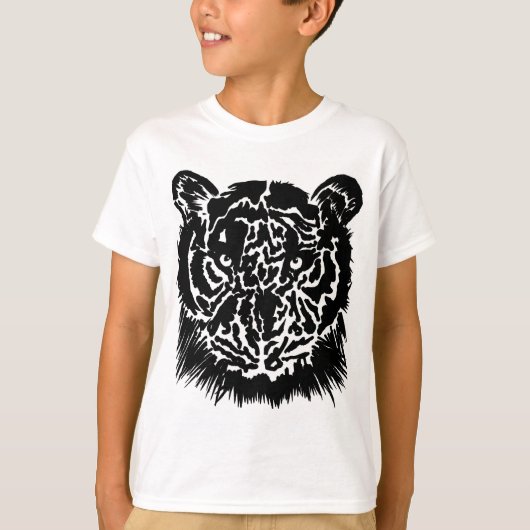 Kids Black Tiger T-Shirt (Devant)