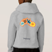 Kids - Boys grey hoodie with speech illustration (Dos)