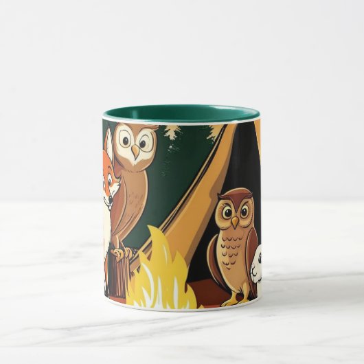 Kids by a Campfire in the Woods Mok (Midden)