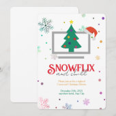 Kids Christmas Party Invitation Kaart (Voorkant / Achterkant)