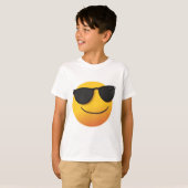 Kids Cool Smiley T-Shirt Fun Emoji Graphic Design (Devant entier)