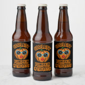 Kids Coolest Pumpkin In The Patch Halloween Kids Bier Etiket (Flessen)