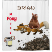 Kids Douche rideau Fox Souris ver Dirt (Devant)