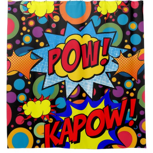 Kids Douche rideau Pow Kapow (Devant)