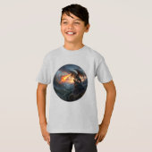 Kids Dragon print T- Shirt (Voorkant volledig)