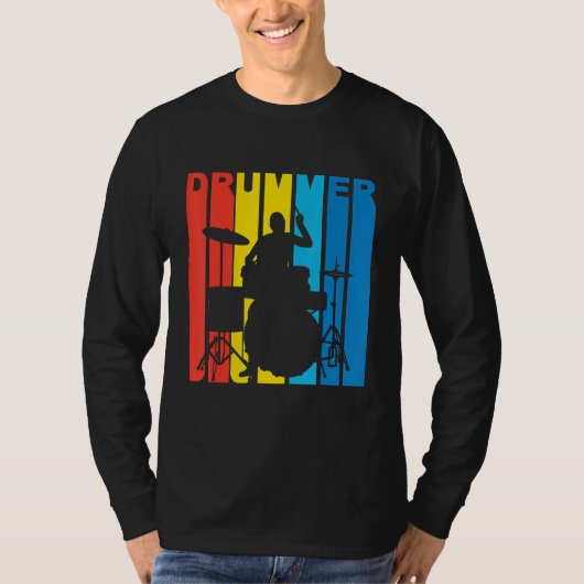 Kids drums, drums tshirt for kids, drummer girls,  (Devant)