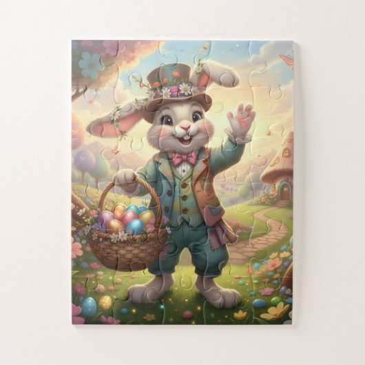 Kids Easter Bunny puzzle - 30 oversized pieces Legpuzzel (Verticaal)