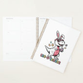 Kids Easter Dino Bunny Egg A Saurus Trex Bunny Boy (Devant avec enveloppe)