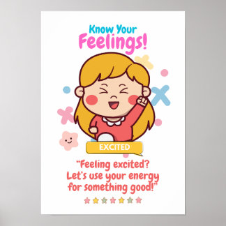 Kids Emotion Featuring Excited Poster