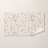 Kids Fishing Gear Fish Angler Hiking Camping Beige (Serviette à main)