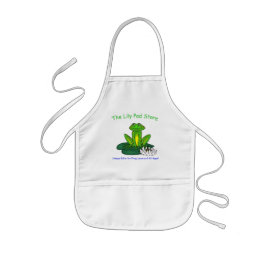 Kid's Frog on a Lily Pad Apron Kinder Schort