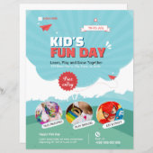 Kid's Funday Flyer template (Devant / Derrière)